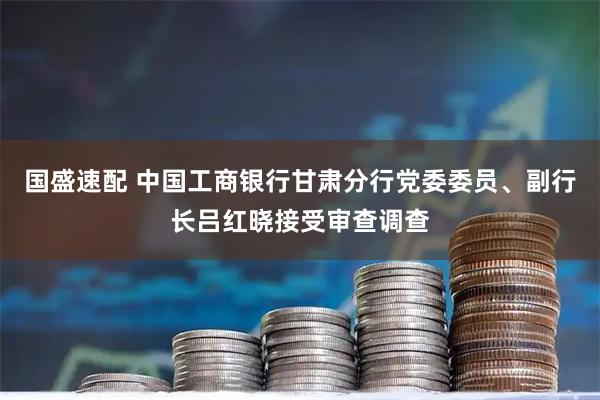 国盛速配 中国工商银行甘肃分行党委委员、副行长吕红晓接受审查调查